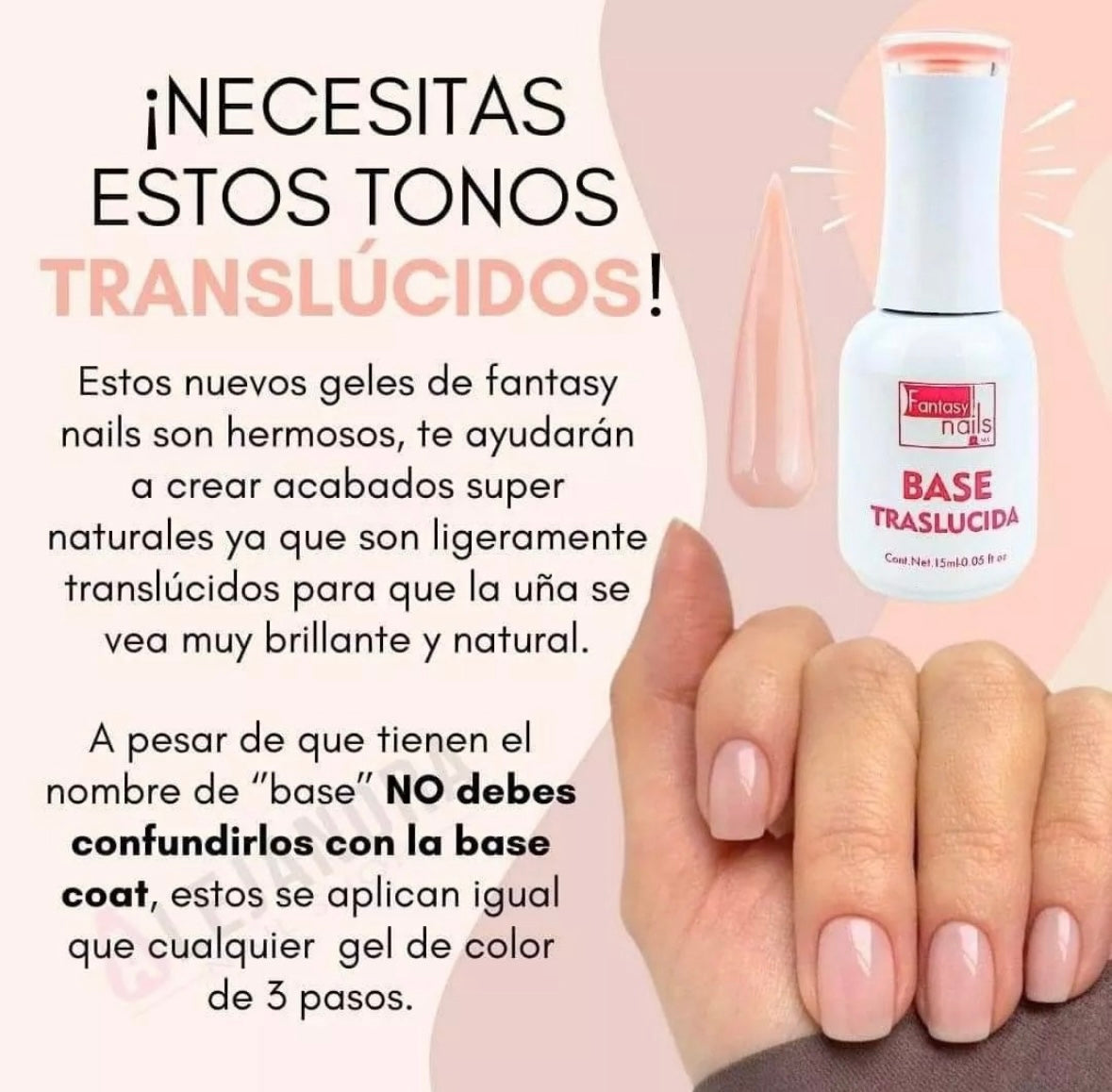 Fantasy Nails base traslúcida #01