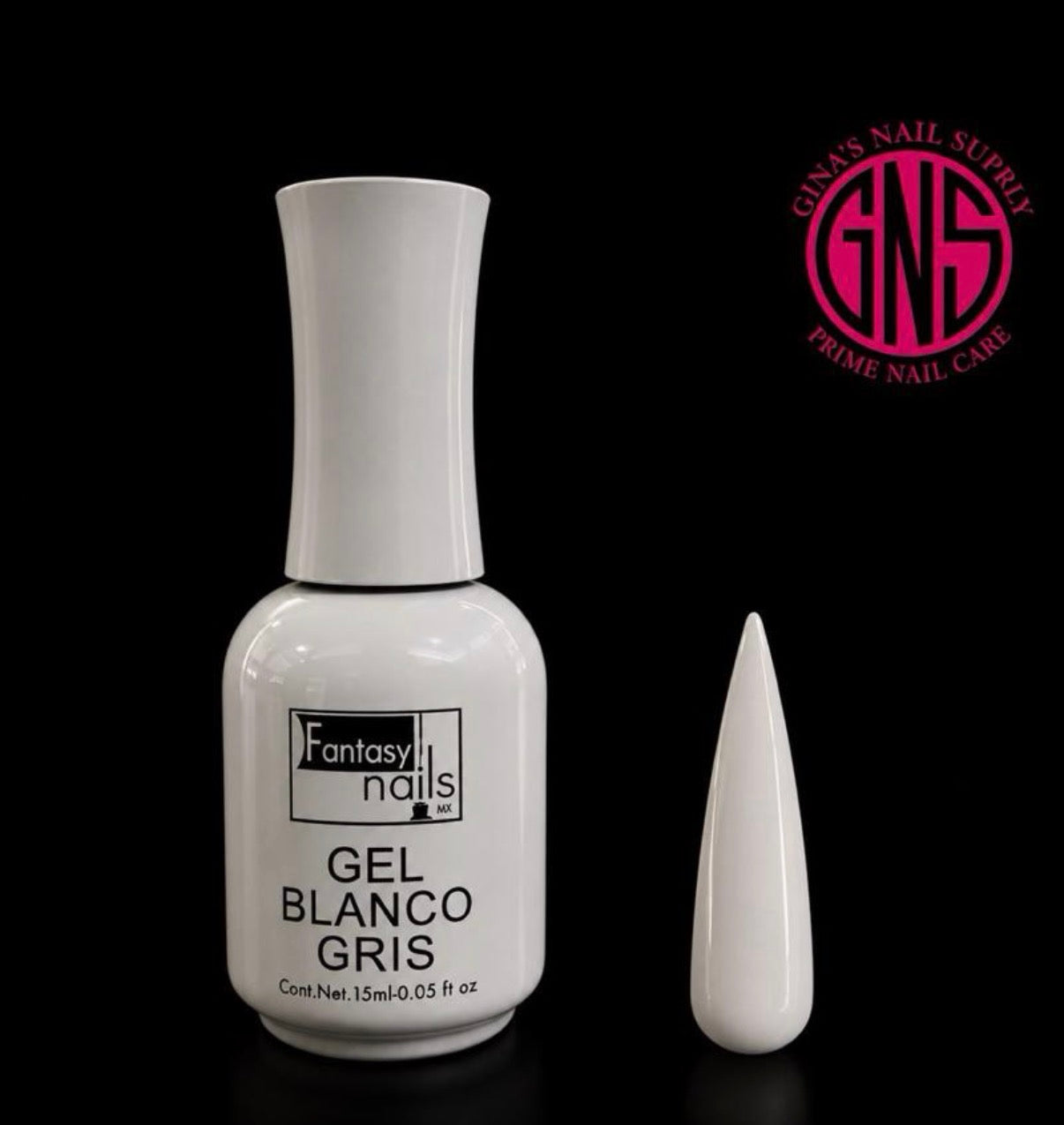 Fantasy Nails Blanco Gris Gel Polish- 15ml