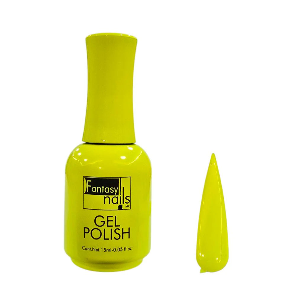 Fantasy Nails Amarillo Neon #10 Gel Polish- 15ml