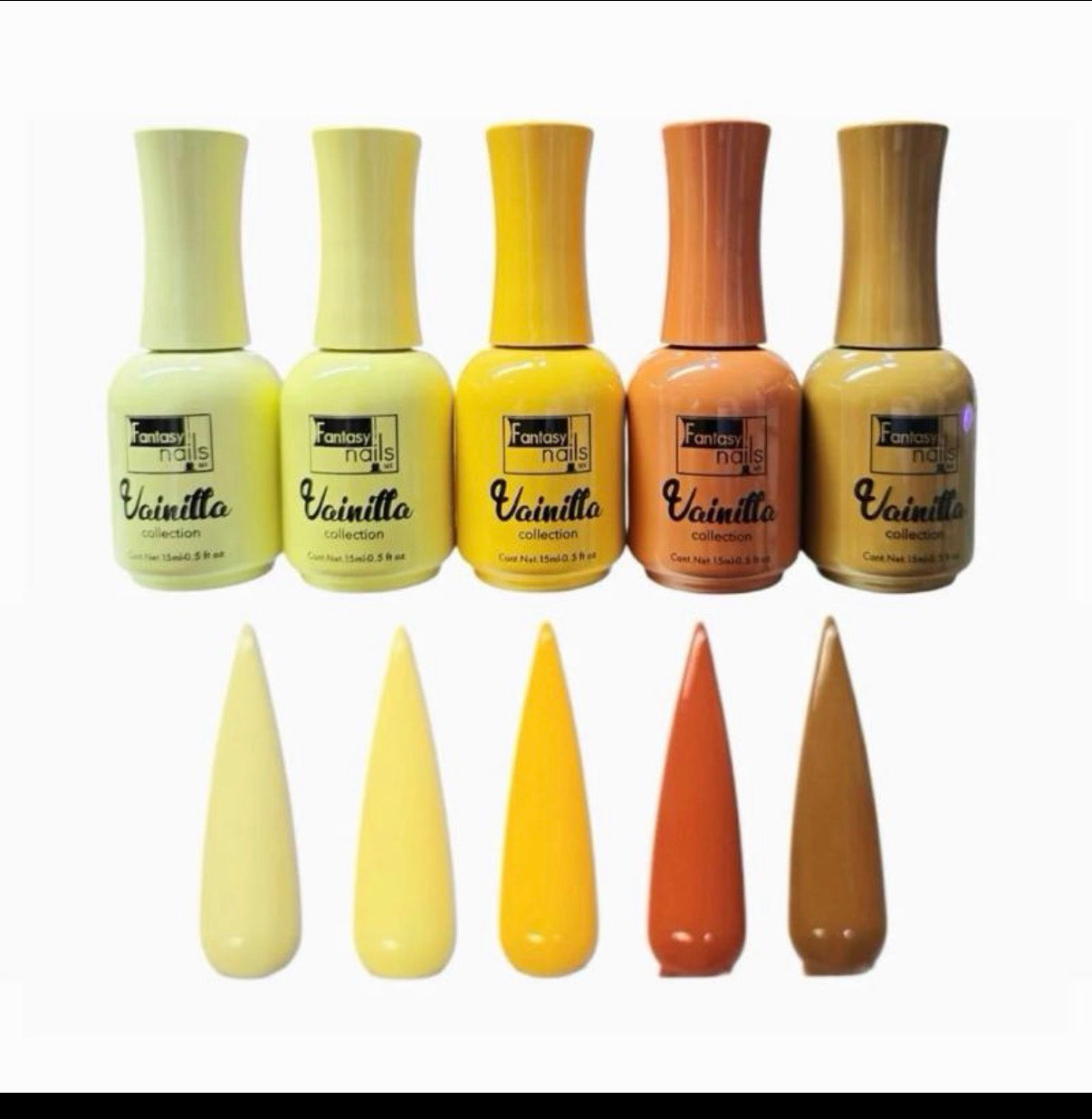 Fantasy Nails Vainilla Gel Collection 5 colors