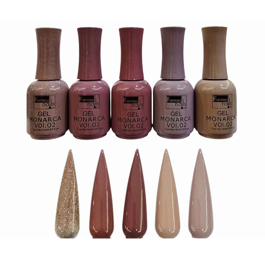 Fantasy Nails Monarca Vol #2 Gel Collection 5 colors