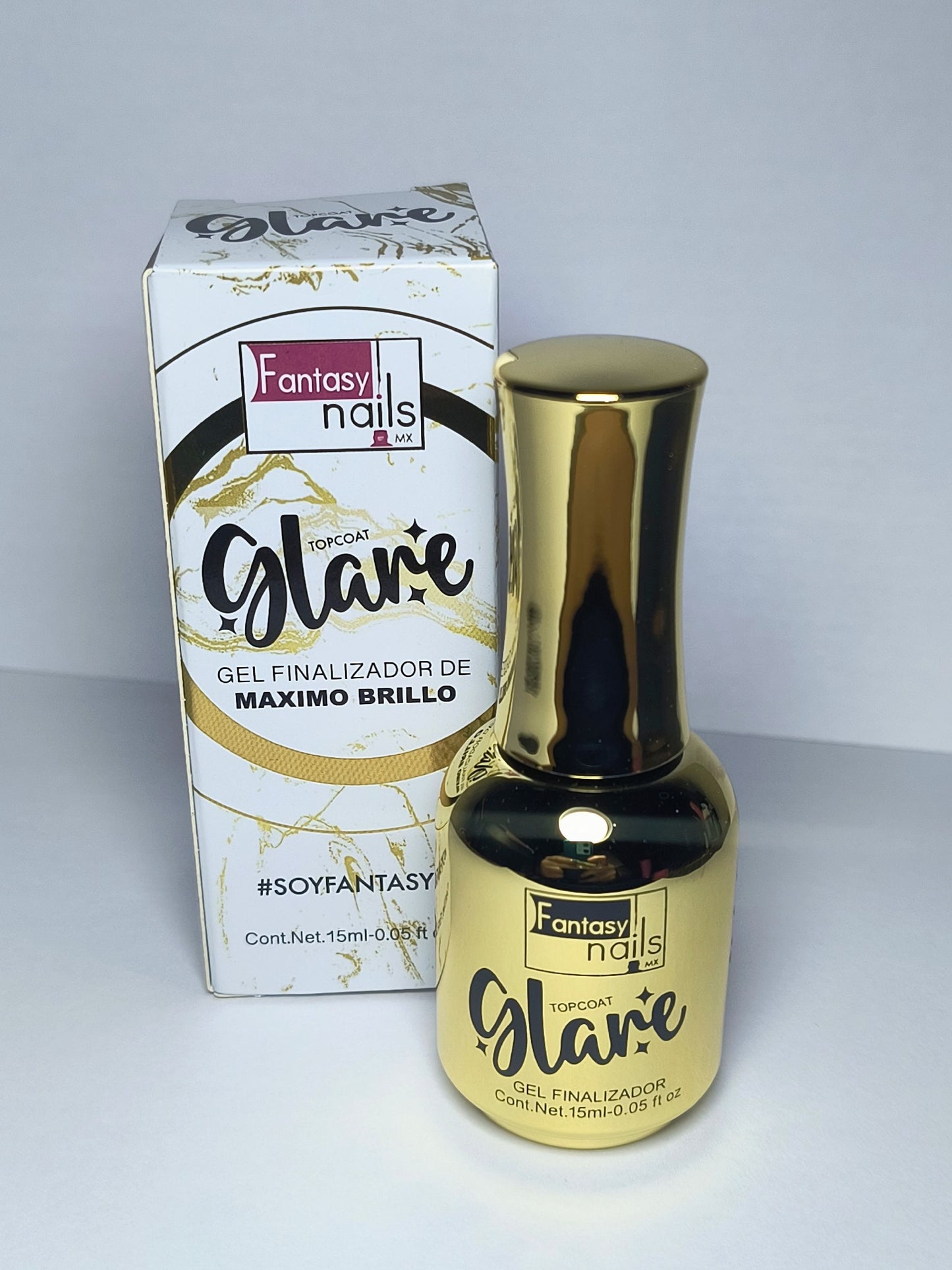 Fantasy Nails Glare Top Coat - 15ml Extra Shine