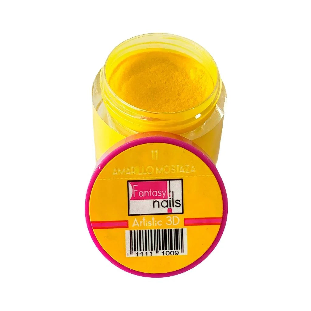 Fantasy Nails Amarillo Mostaza #11 3D Acrylic 8g
