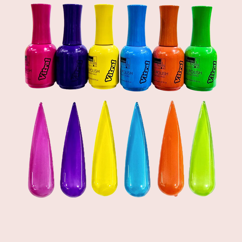 Fantasy Nails Gummy Vitral 6 colors Gel Collection