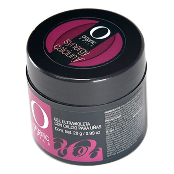 Organic Nails Synergy Calcium 28g - Strengthening & Coating Gel with Calcium for Nail Shine Resistance & Professional Care