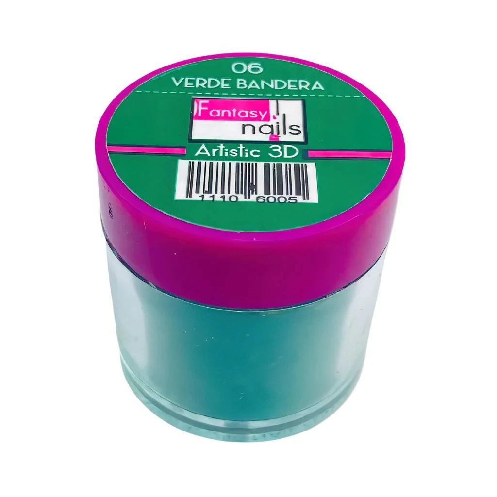 Fantasy Nails Verde Bandera #06 3D Acrylic 8g