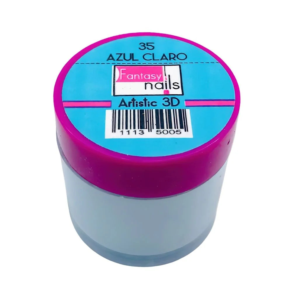 Fantasy Nails Azul Claro #35 3D Acrylic 8g