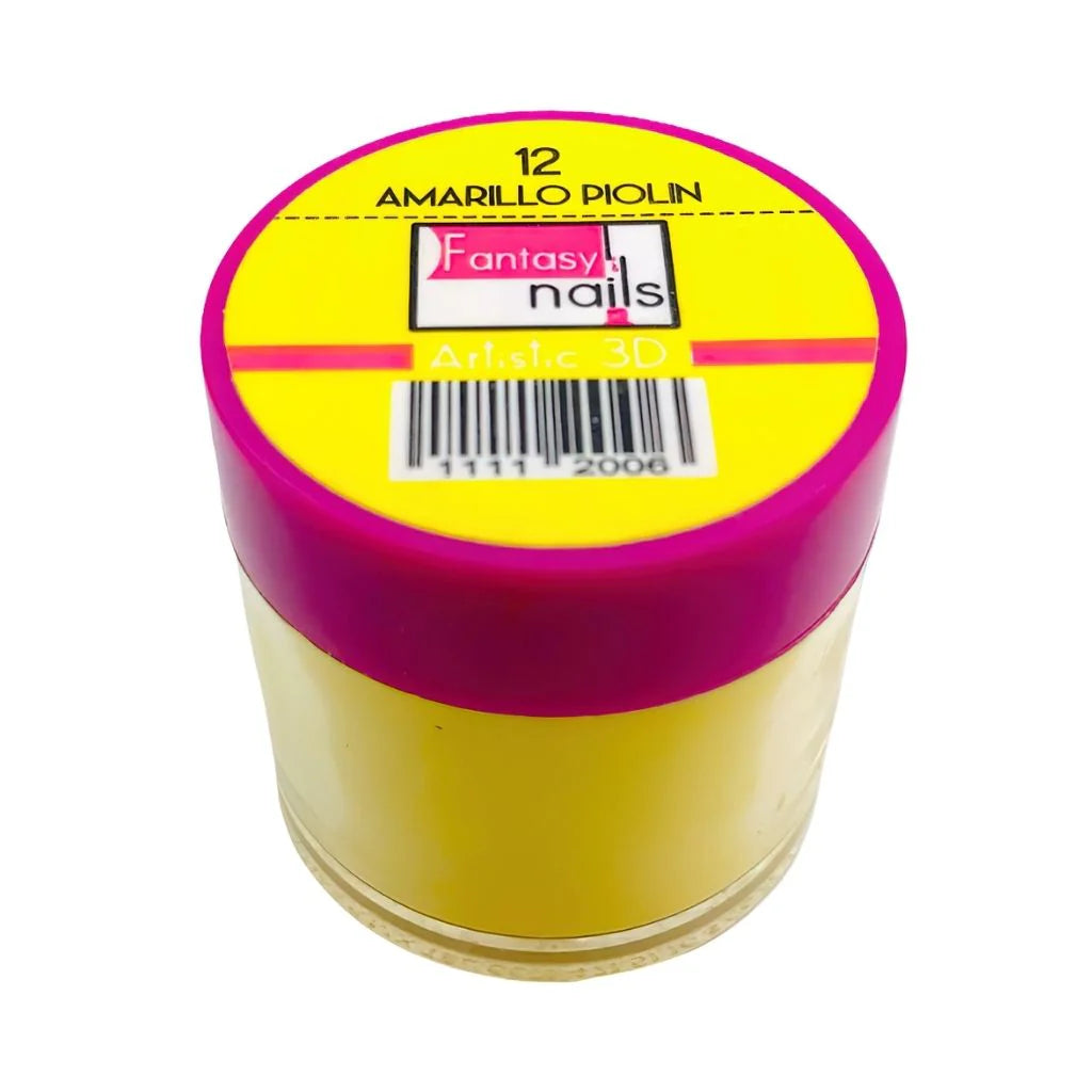 Fantasy Nails Amarillo Piolin #12 3D Acrylic 8g