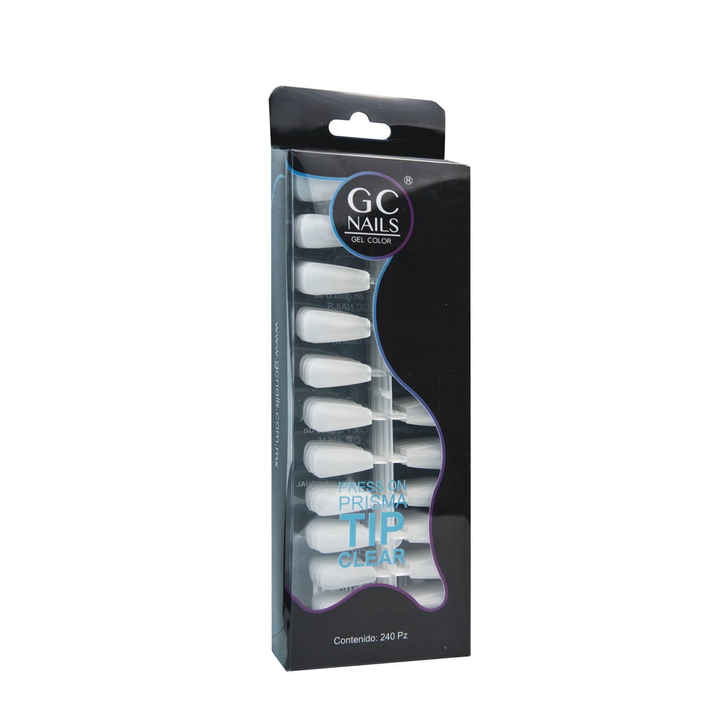 Gc Nails Nails Press-On Clear Tips 240pz