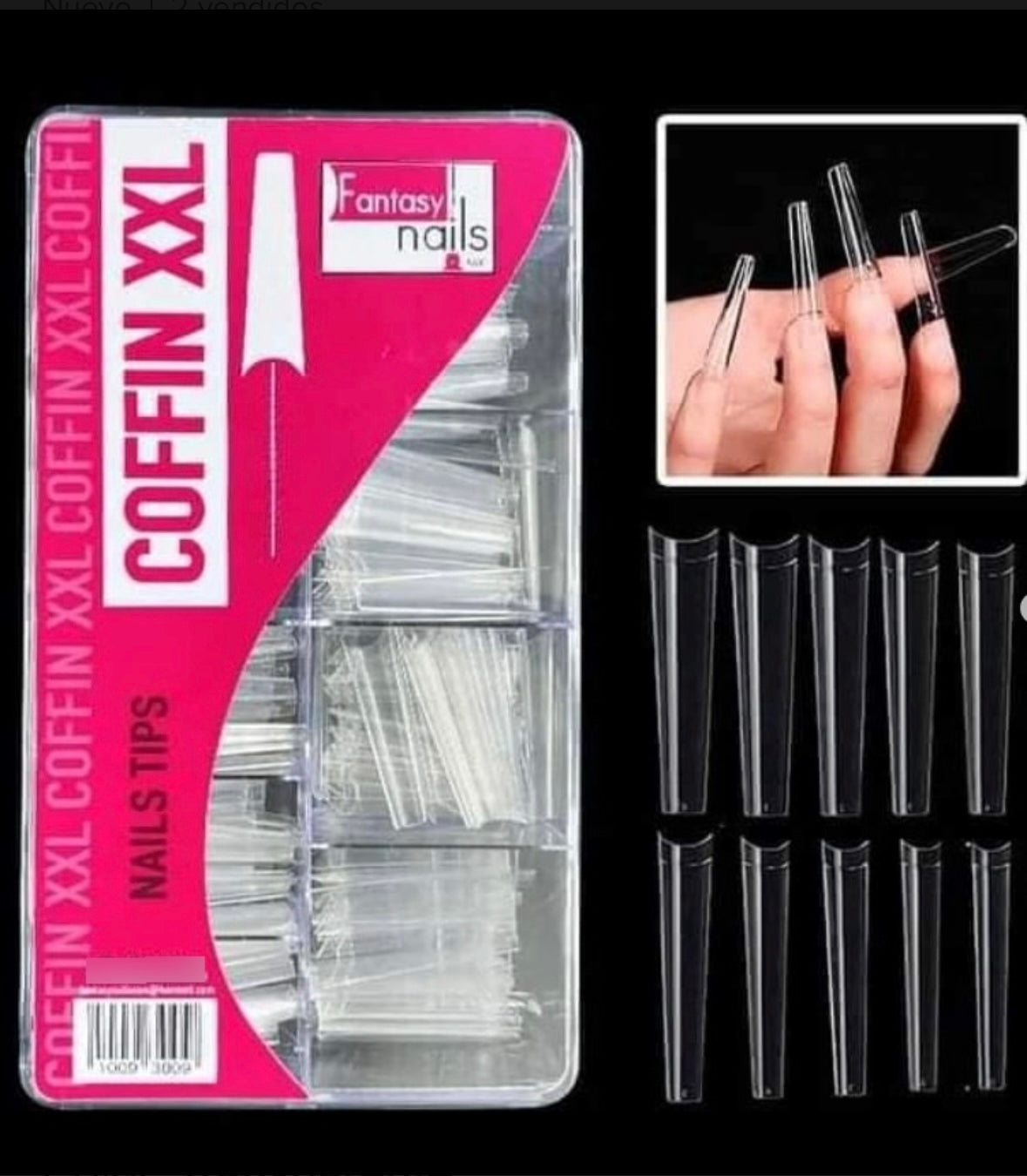 Fantasy Nails SQUARE XXL Nail Tips