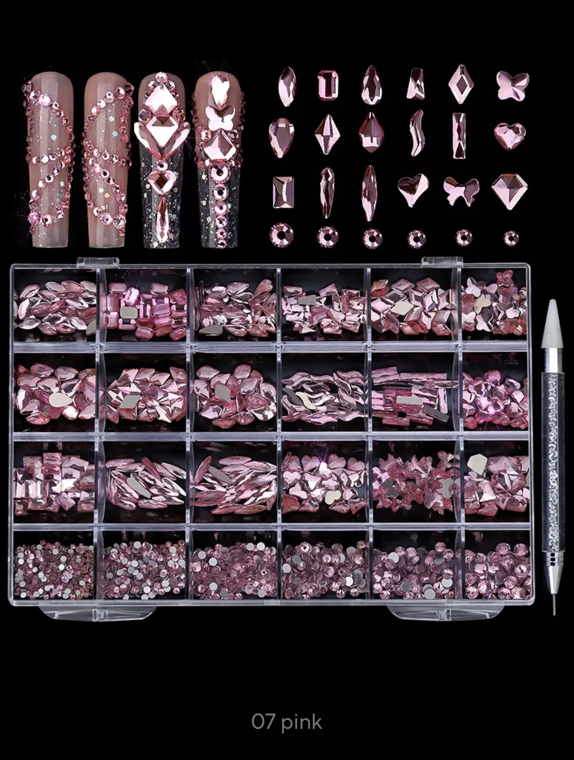 Decoración piedras 07 Pink