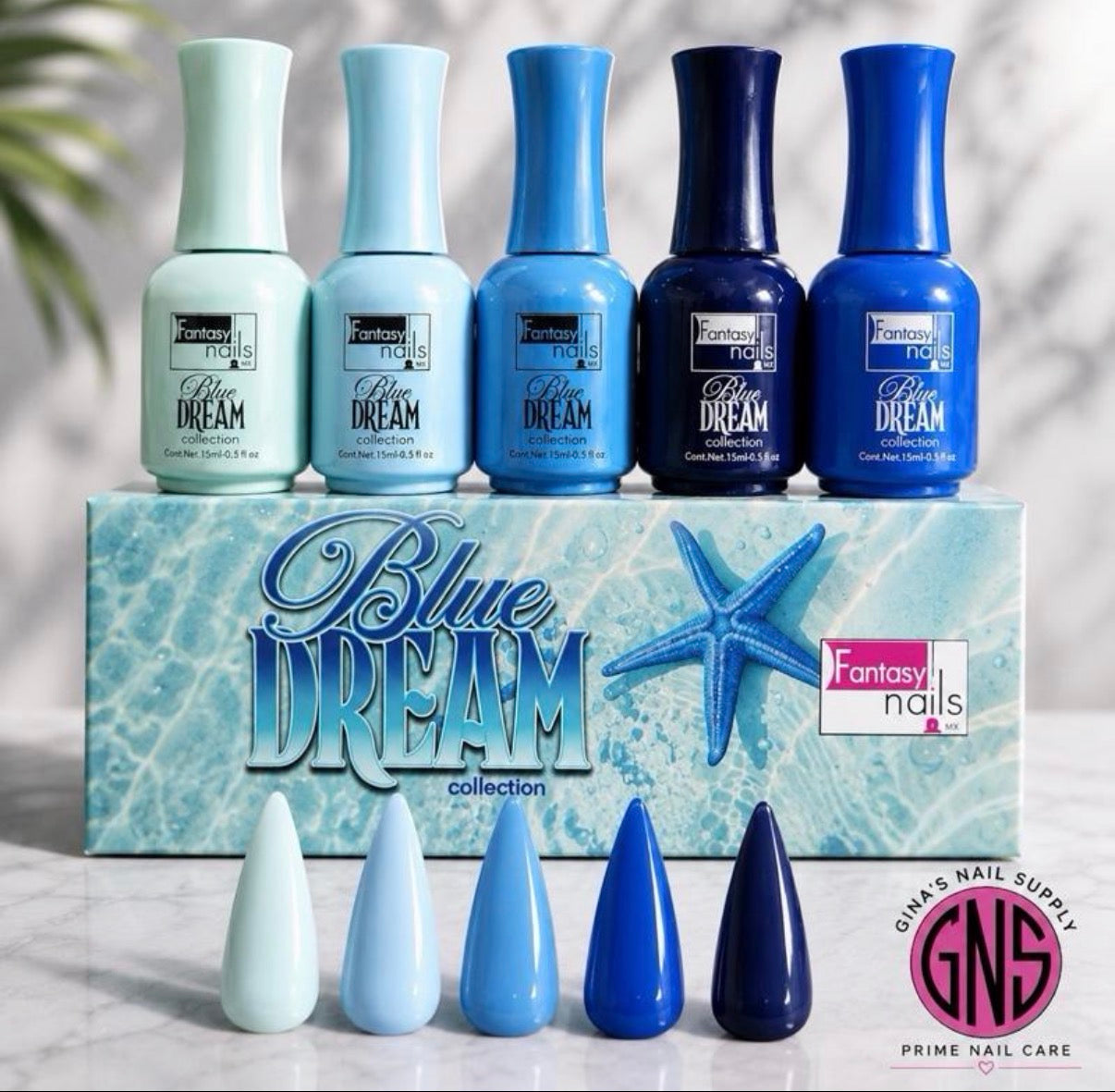 Fantasy Nails Blue Dream Gel Collection 5 colors