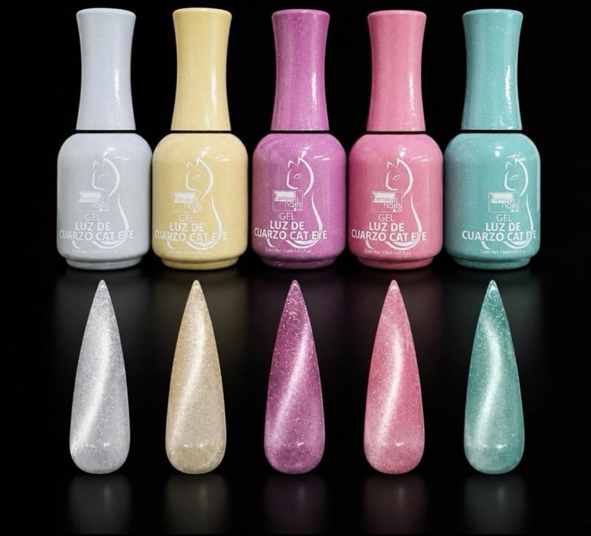 Fantasy Nails Luz de Cuarzo Gel Collection 5 colors