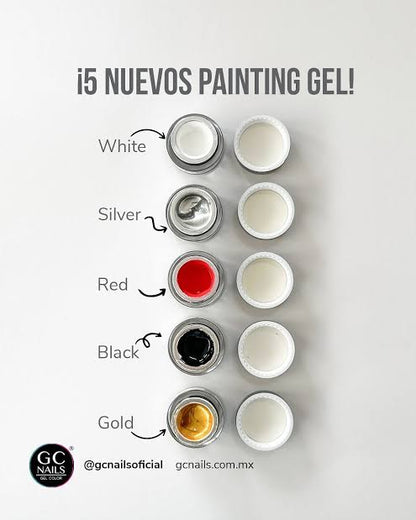 Gc Nails Silver Painting Gel 5g