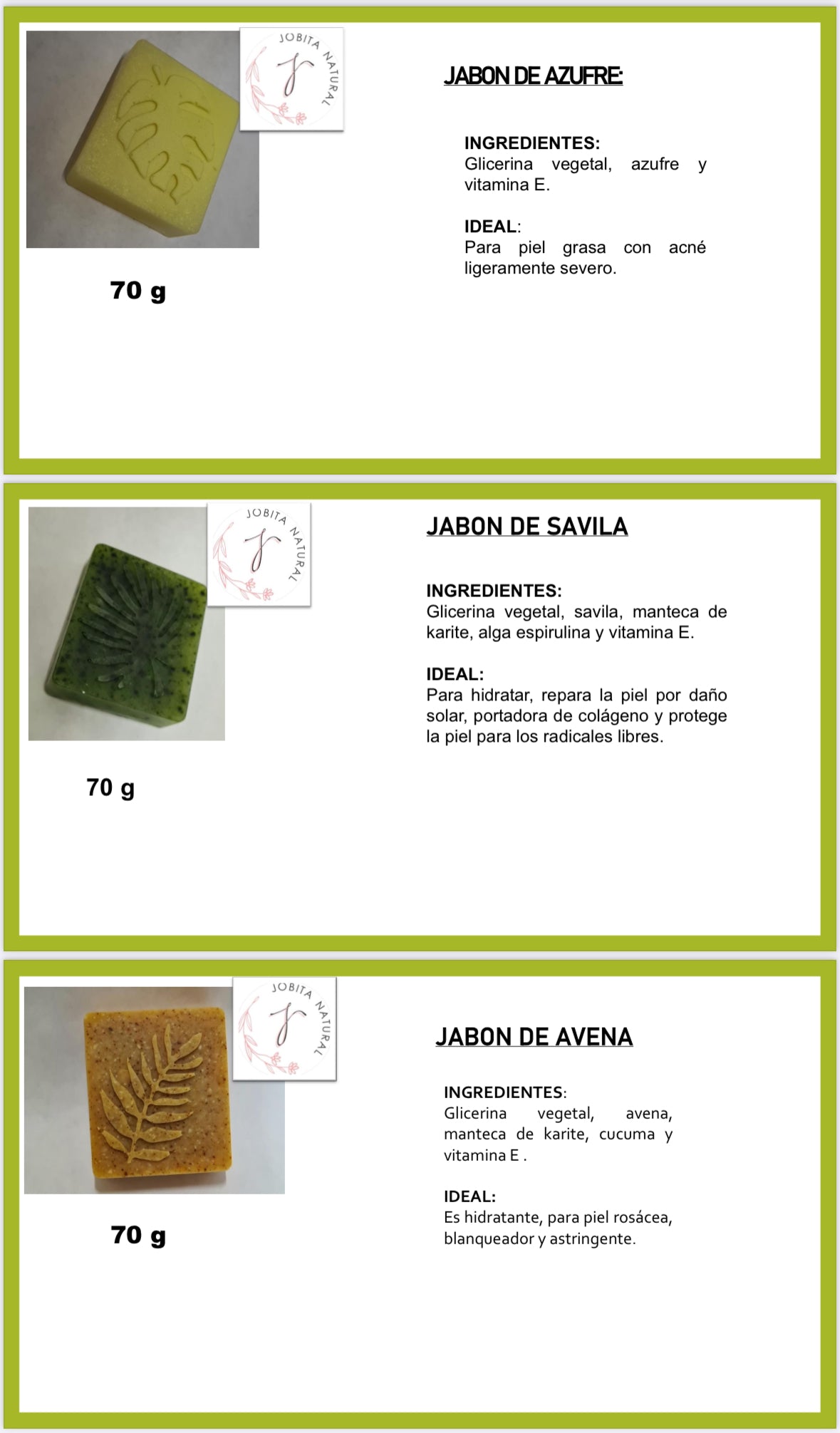 Jabon Savila,Avena,Azufre