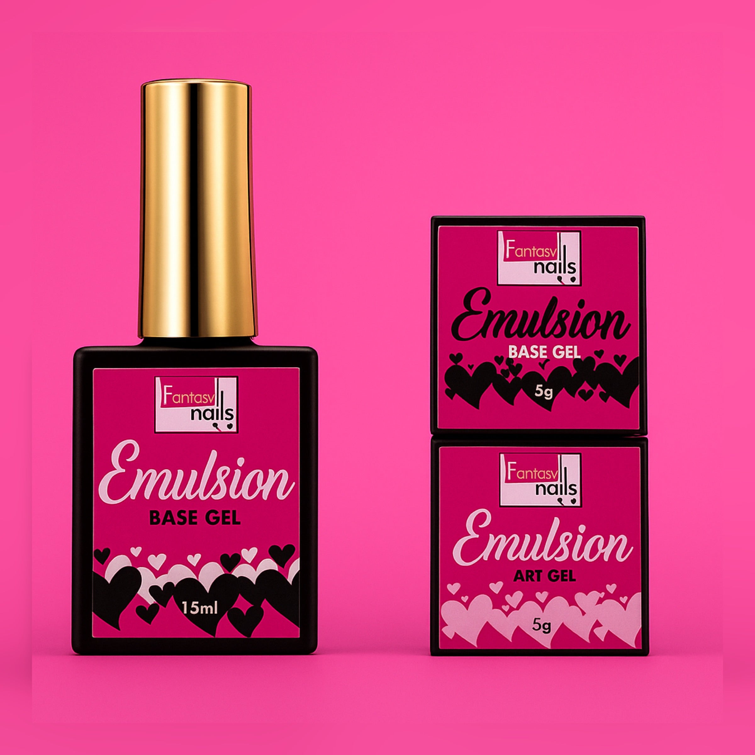 Fantasy Nails Emulsion Base Gel Diseños Abstractos