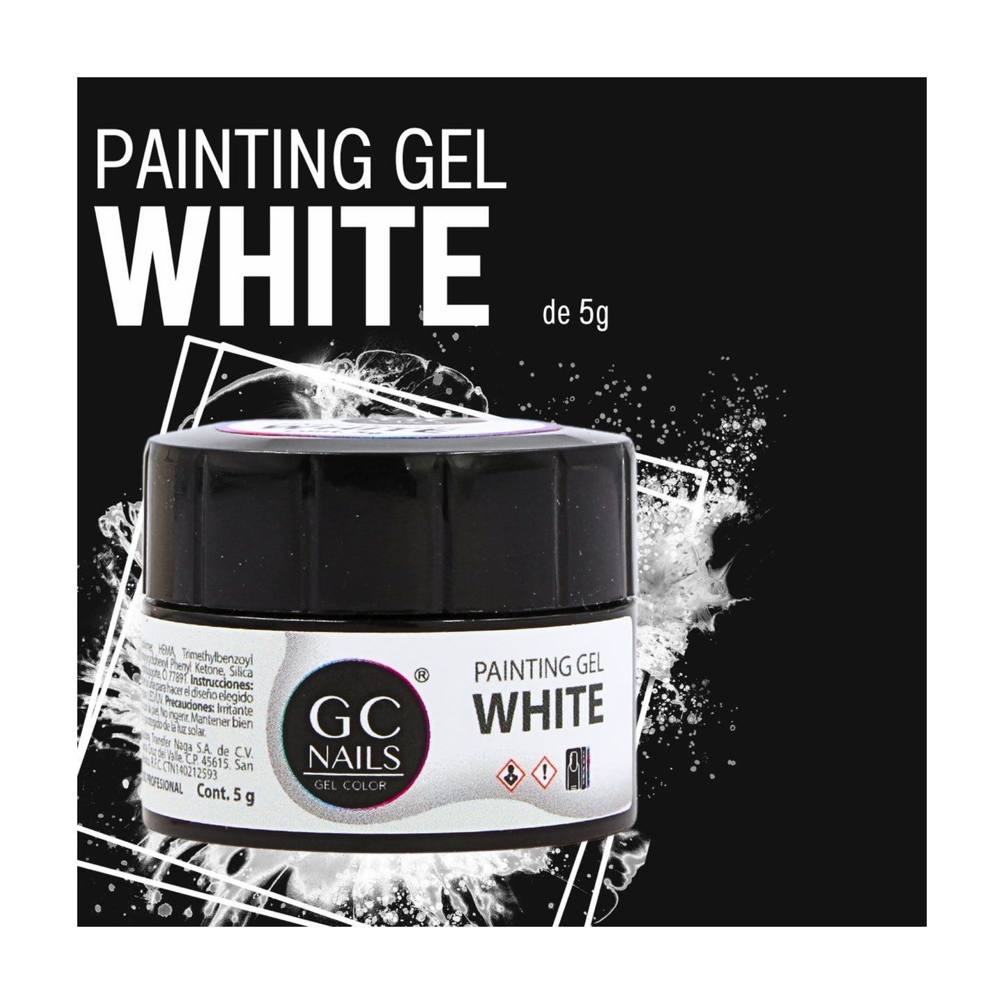 Gc Nails White Painting Gel 5g