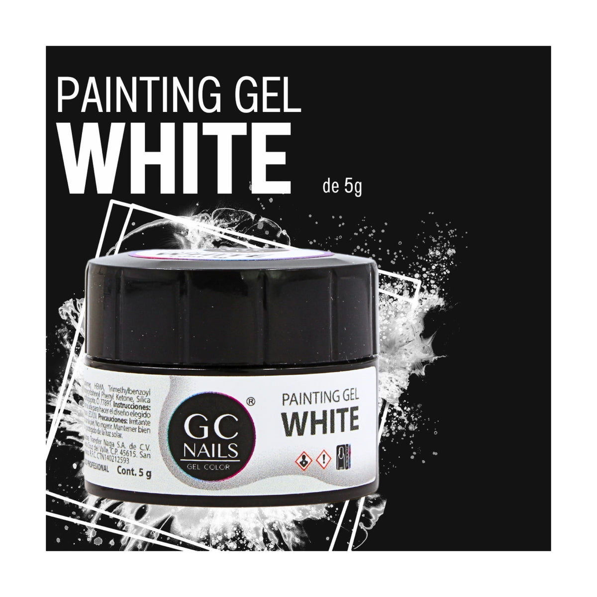 Gc Nails White Painting Gel 5g