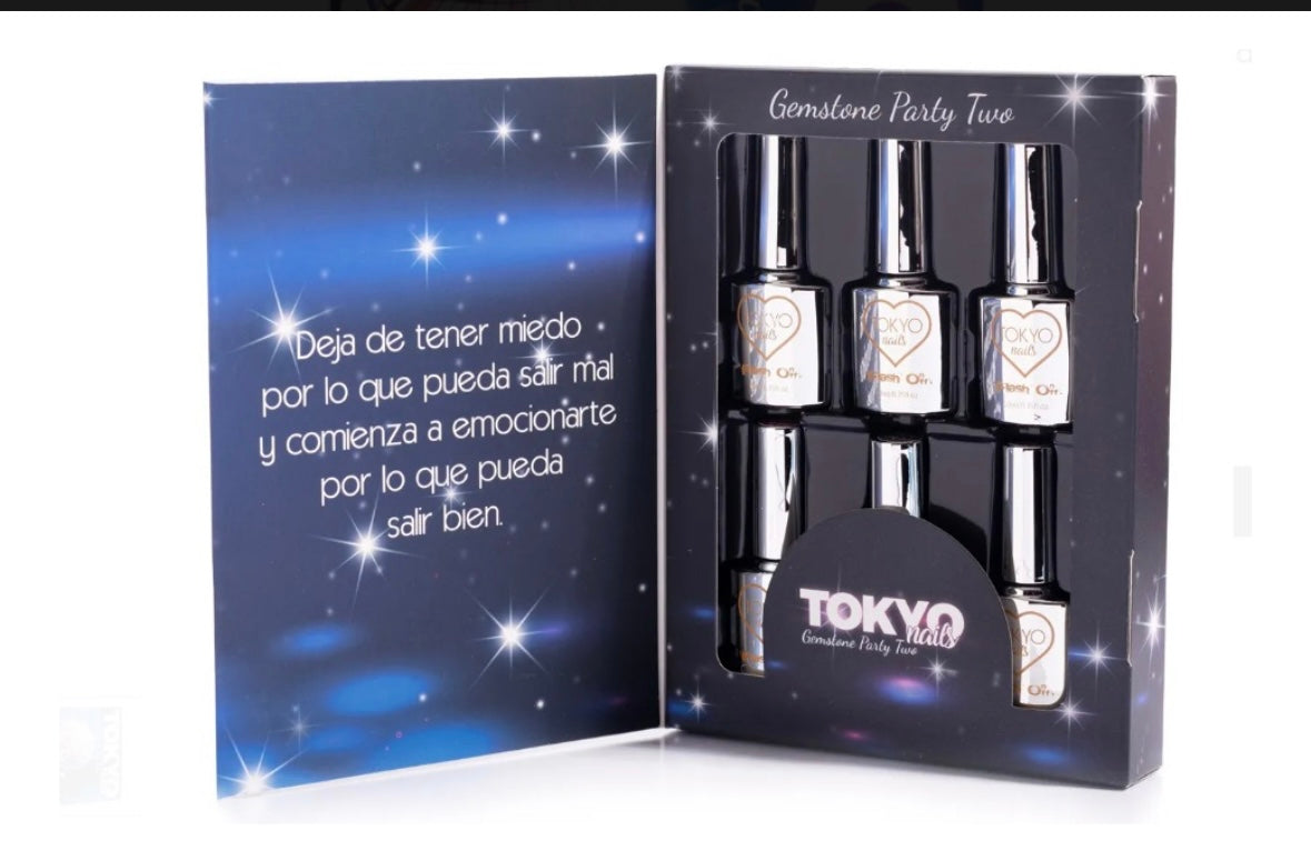 Tokio Nails gemstone party three gel collection