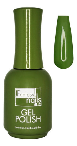 Fantasy Nails Olive Green #6 Gel Polish- 15ml