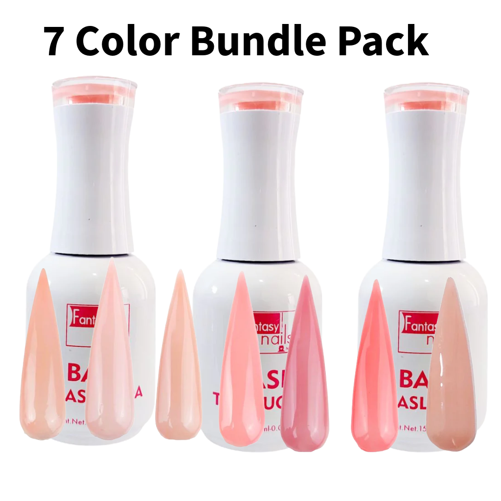 Fantasy Nails Traslúcida 7 gel colors Bundle Pack