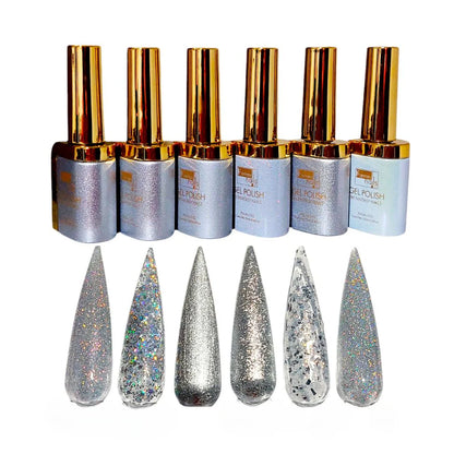 Fantasy Nails Silver .925  6 colors Gel Collection