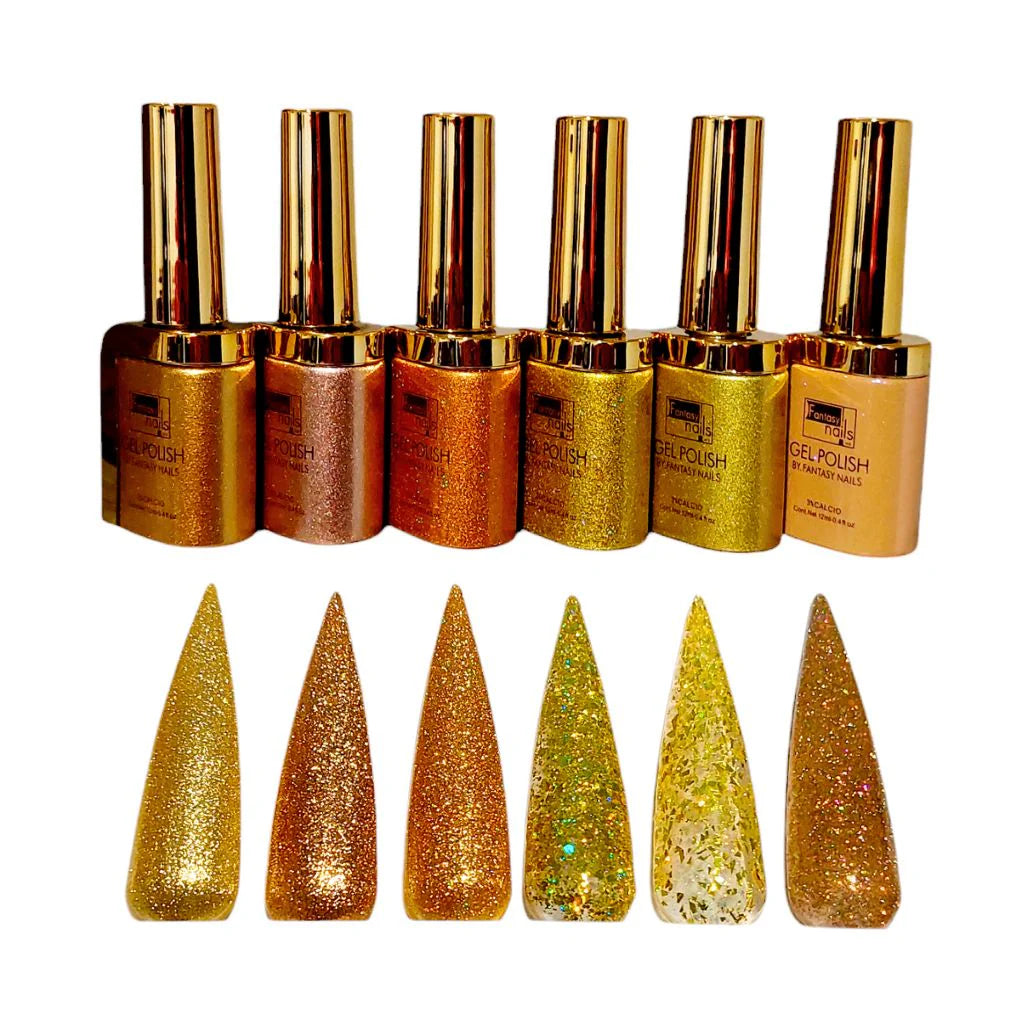 Fantasy Nails 24k Aurum  6 colors Gel Collection