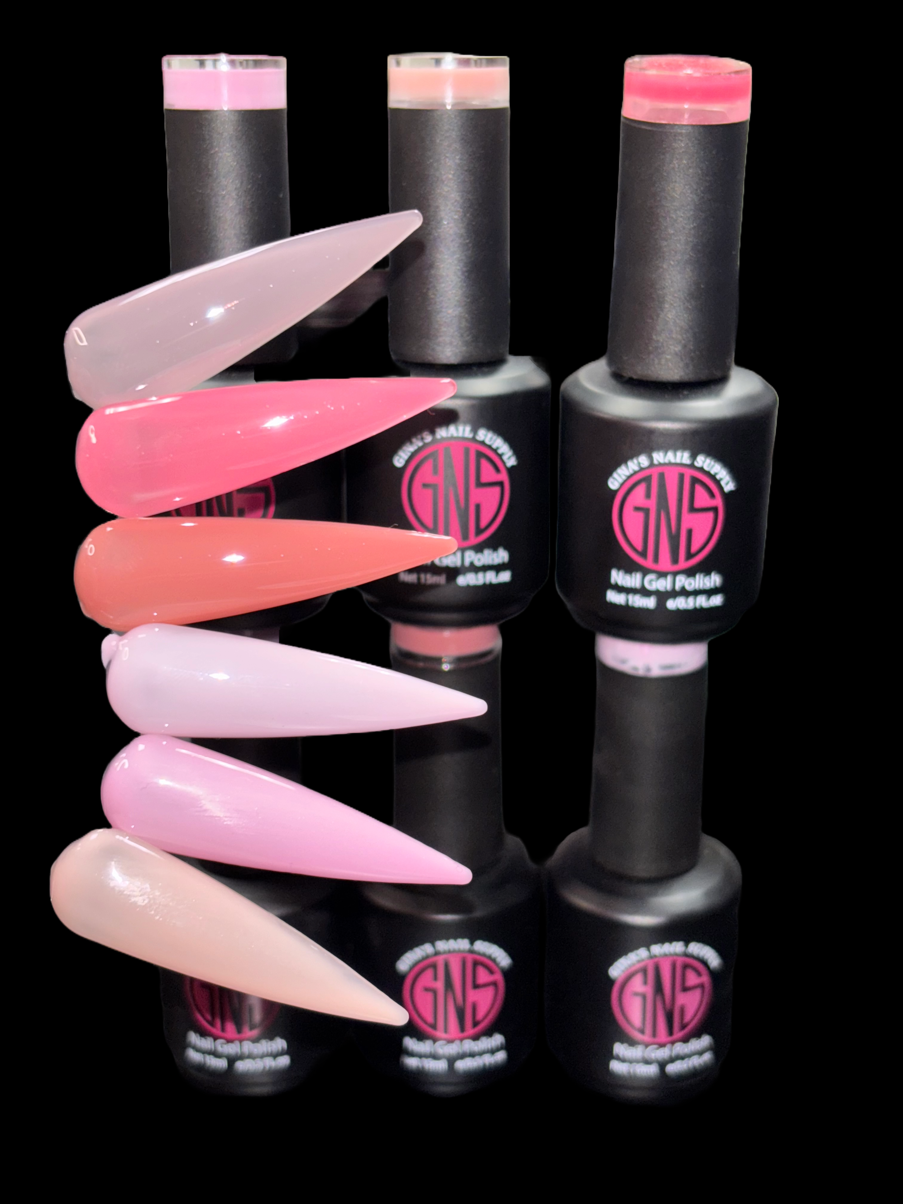 GNS A Gel Collection 6 colors – Gina's Nails Supplies