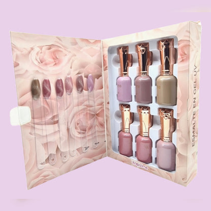 Wapizima Rose Gold Cat Eye 6 colors Gel Collection