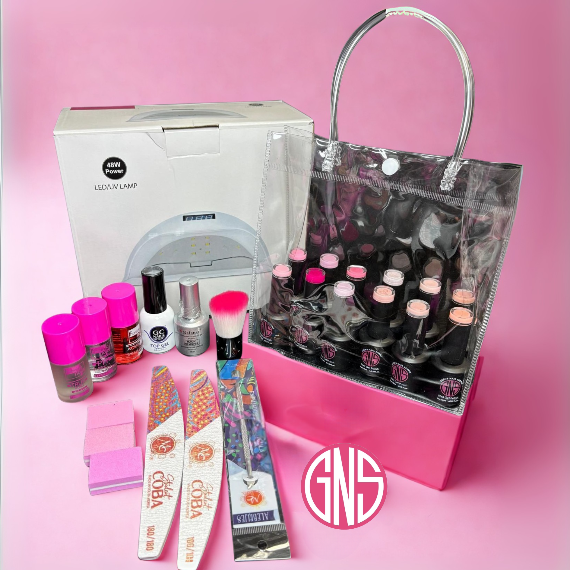 GNS Professional Gel Kit  - For Gel Nail Application 25pcs set
