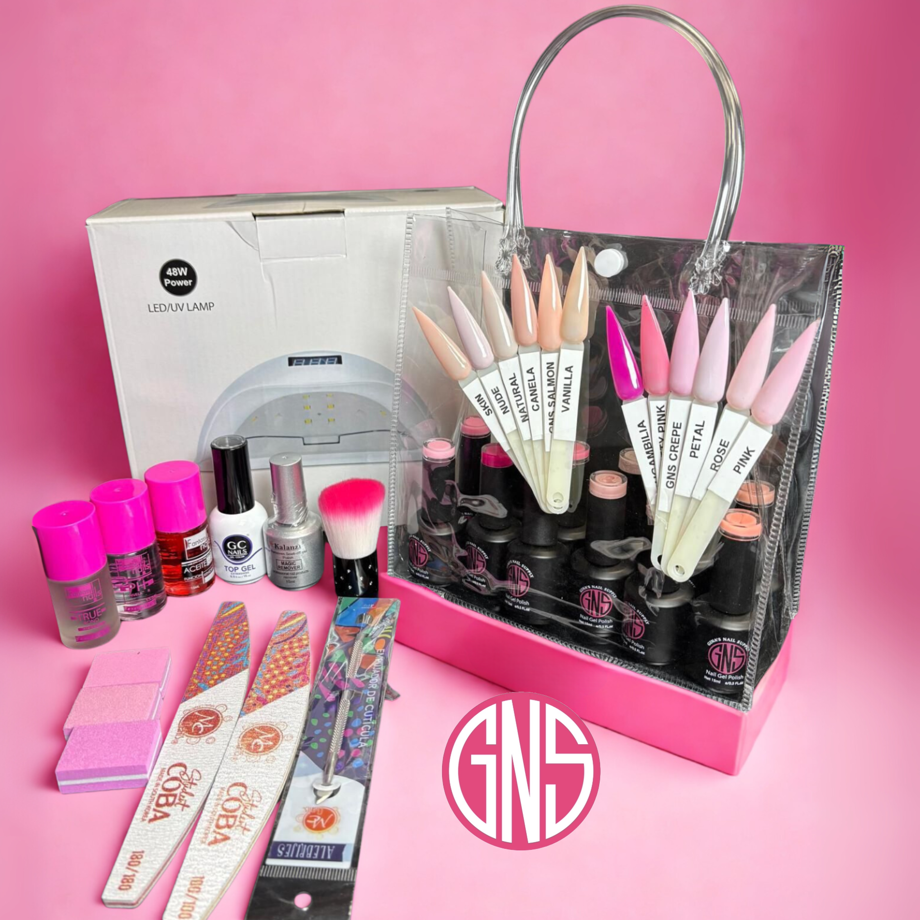 GNS Professional Gel Kit  - For Gel Nail Application 25pcs set