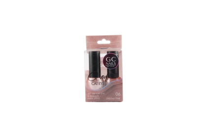 GC NAILS GEL POLISH GLAM SET CAT EYE DUO 2 PZ 15ML #06