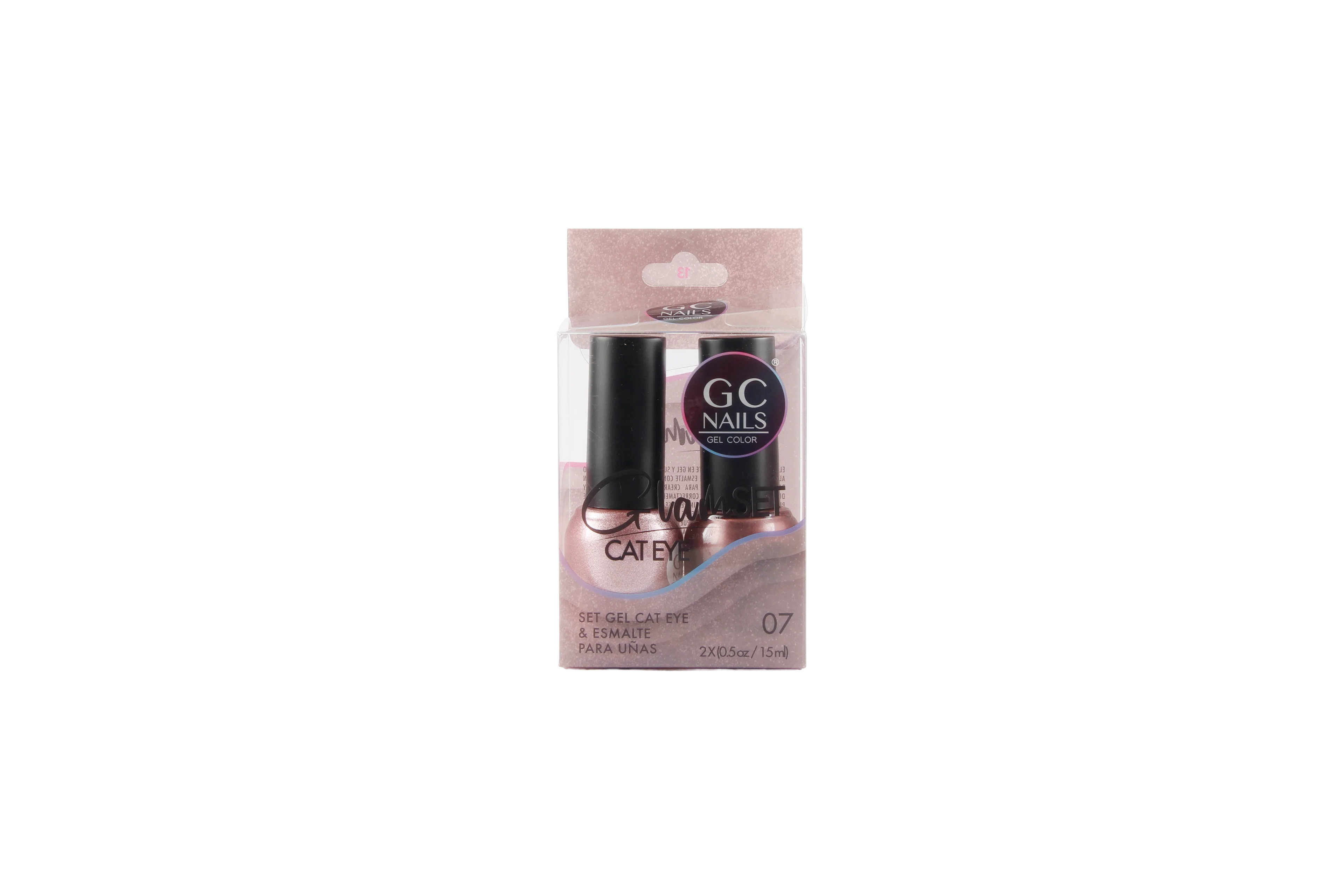 GC NAILS GEL POLISH GLAM SET CAT EYE DUO 2 PZ 15ML #07