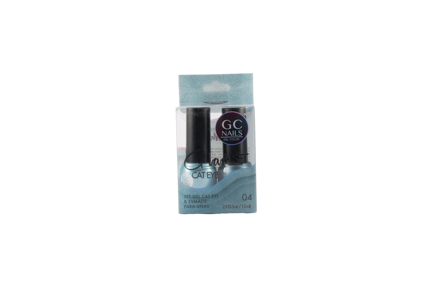 GC NAILS GEL POLISH GLAM SET CAT EYE DUO 2 PZ 15ML #04