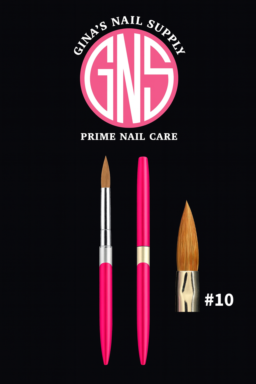 GNS Acrylic Kolinsky Brush #10