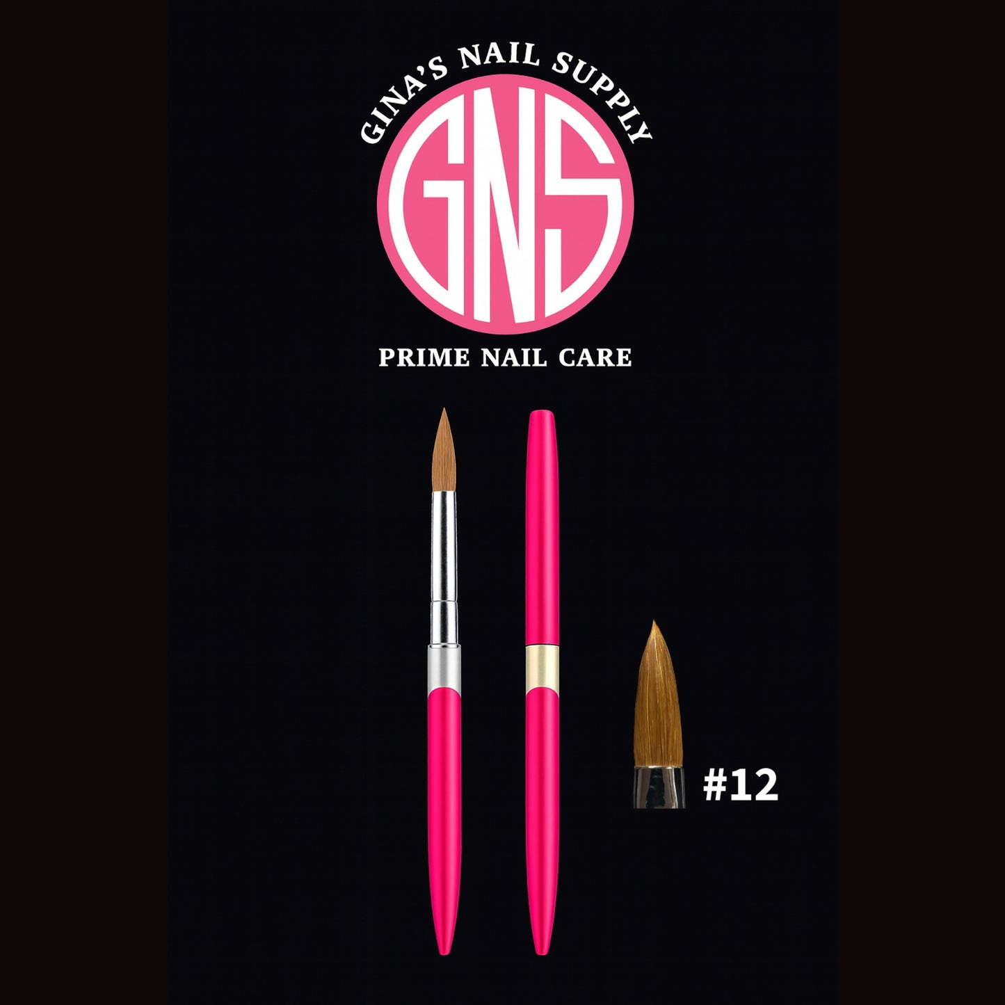 GNS Acrylic Kolinsky Brush #12