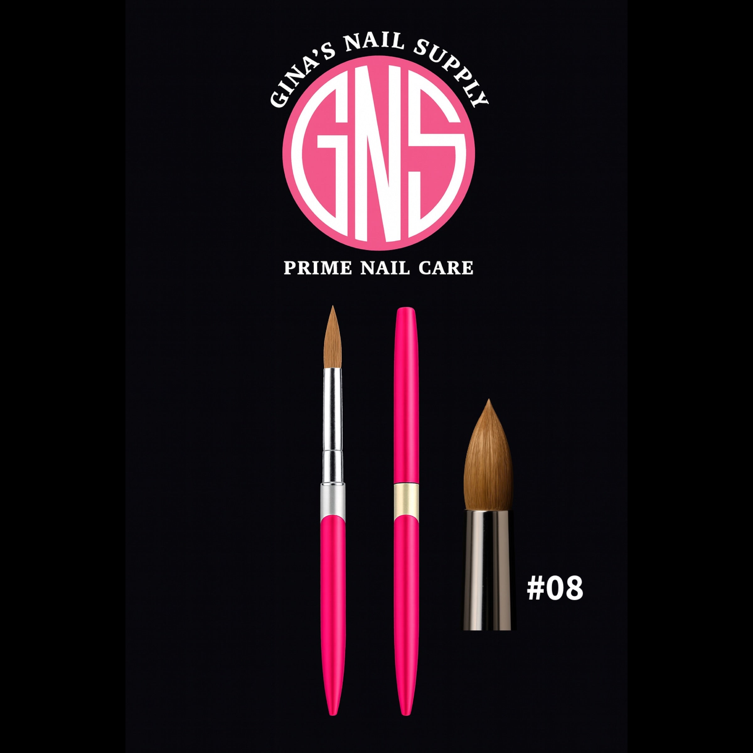 GNS Acrylic Kolinsky Brush #08