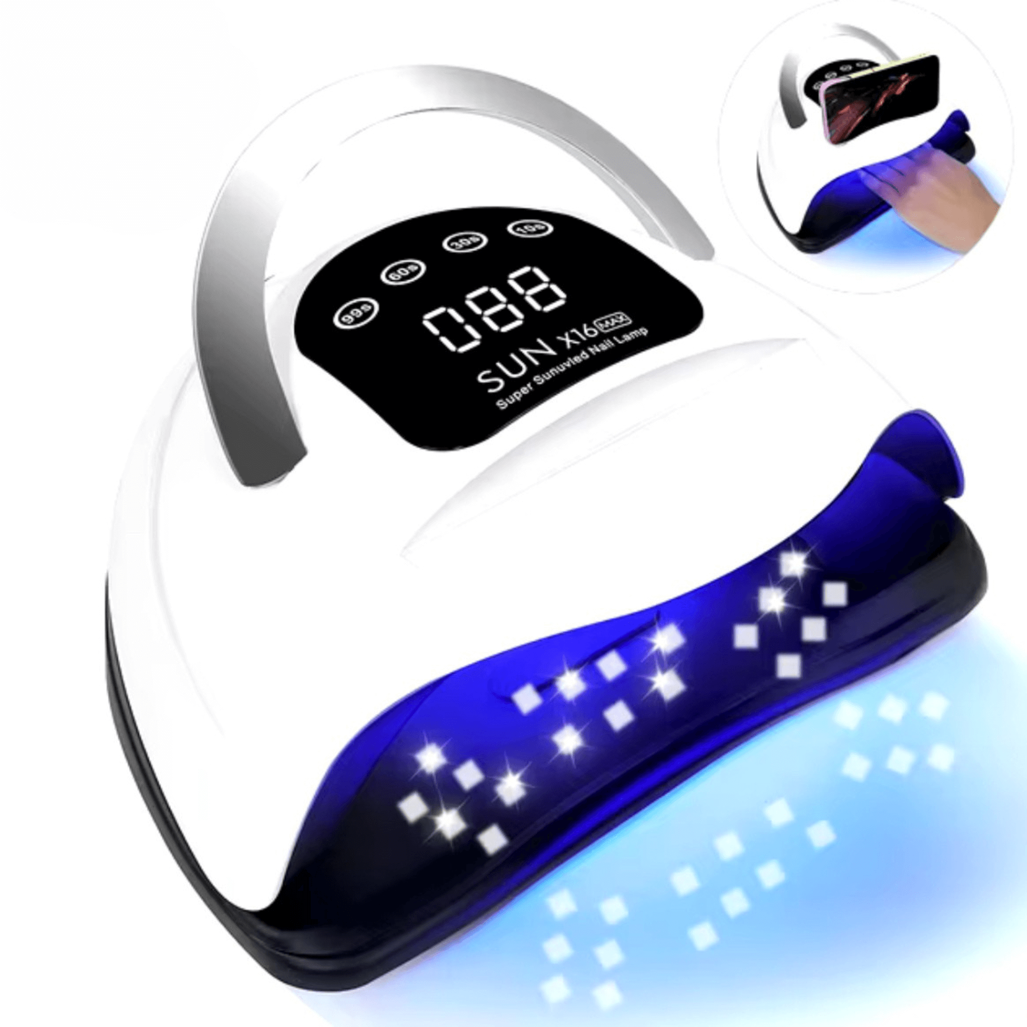 SUN X16 MAX Professional Nail Drying Lamp for Manicure - 320W UV LED Nail Lamp with Auto Sensor