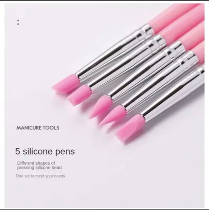 Pincel de silicon 5pcs