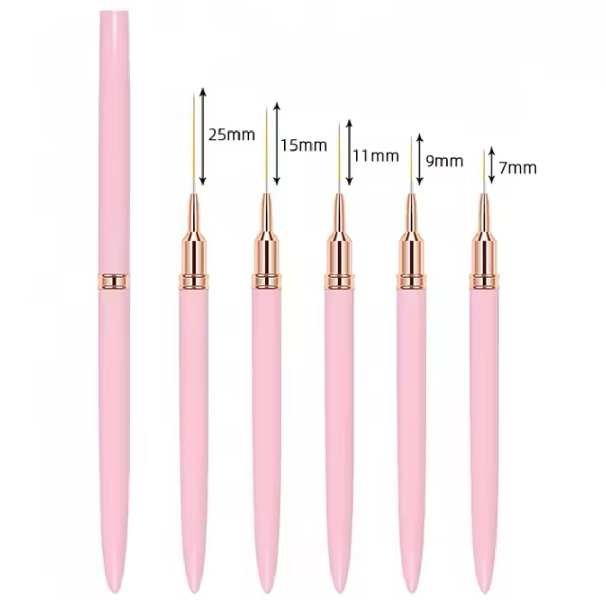 Pincel Liners 6pcs pink