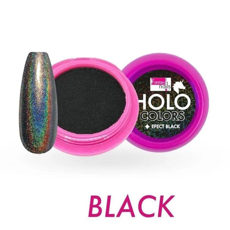 Fantasy nails holo colors black